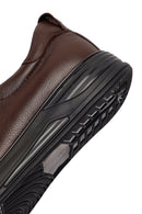 Male Brown Leather Sneaker | Derimod
