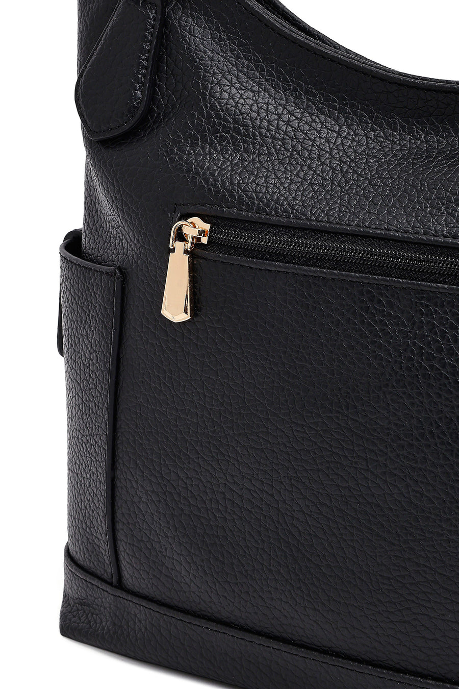 Woman Black Long-Strap Shoulder Bag