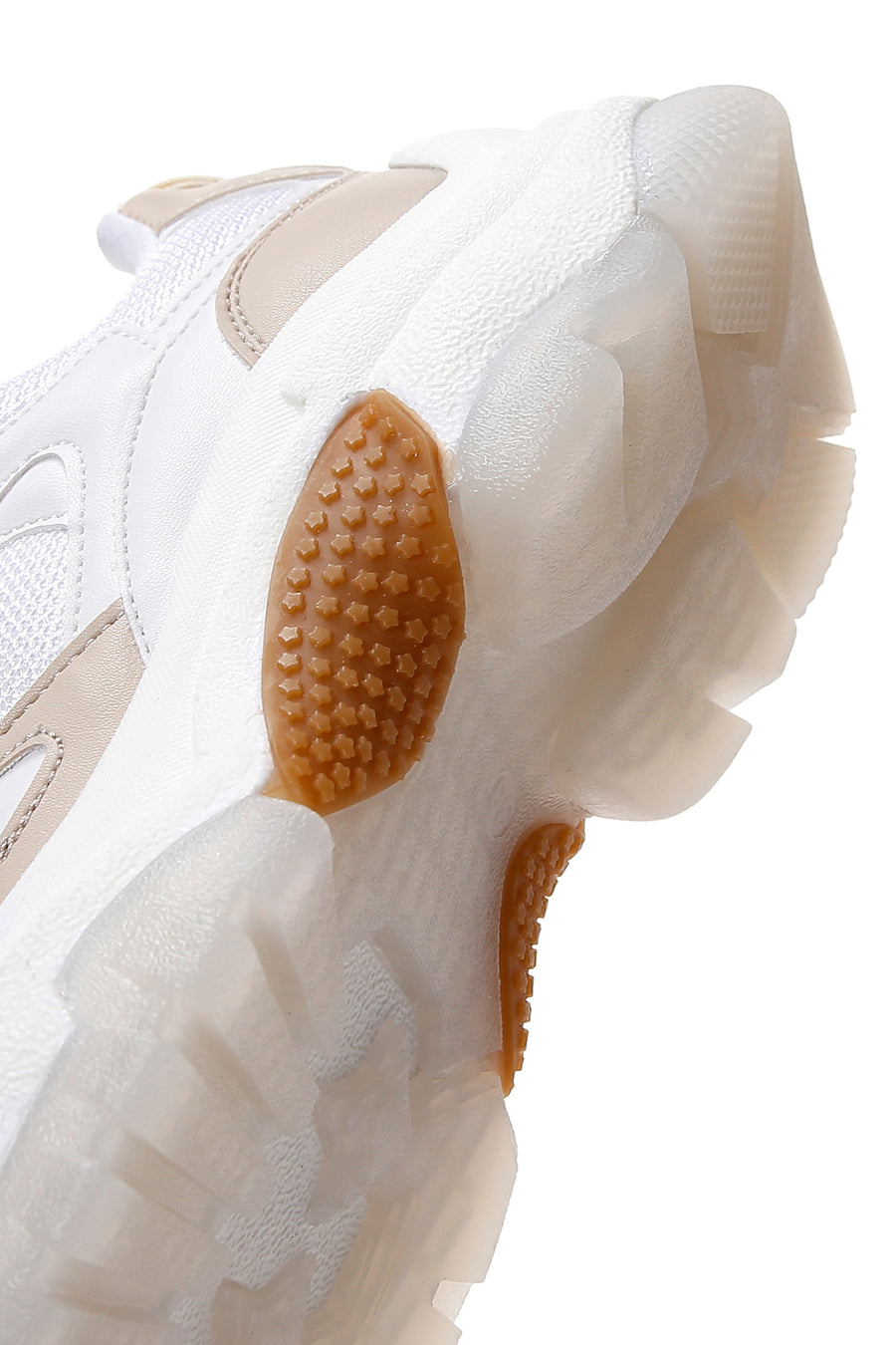 Women's Beige Thick Soled Sneaker