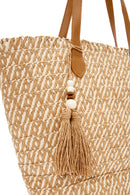 Women's Mink Straw Shoulder Bag | Derimod