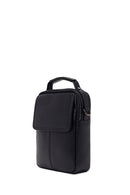 Male Black Long Strap Leather Handbag | Derimod