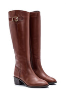 Women's Leather Heeled Boots | Derimod