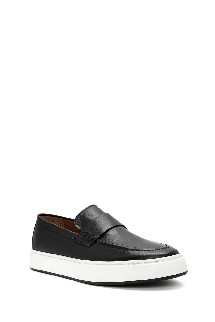 Erkek Siyah Deri Casual Loafer