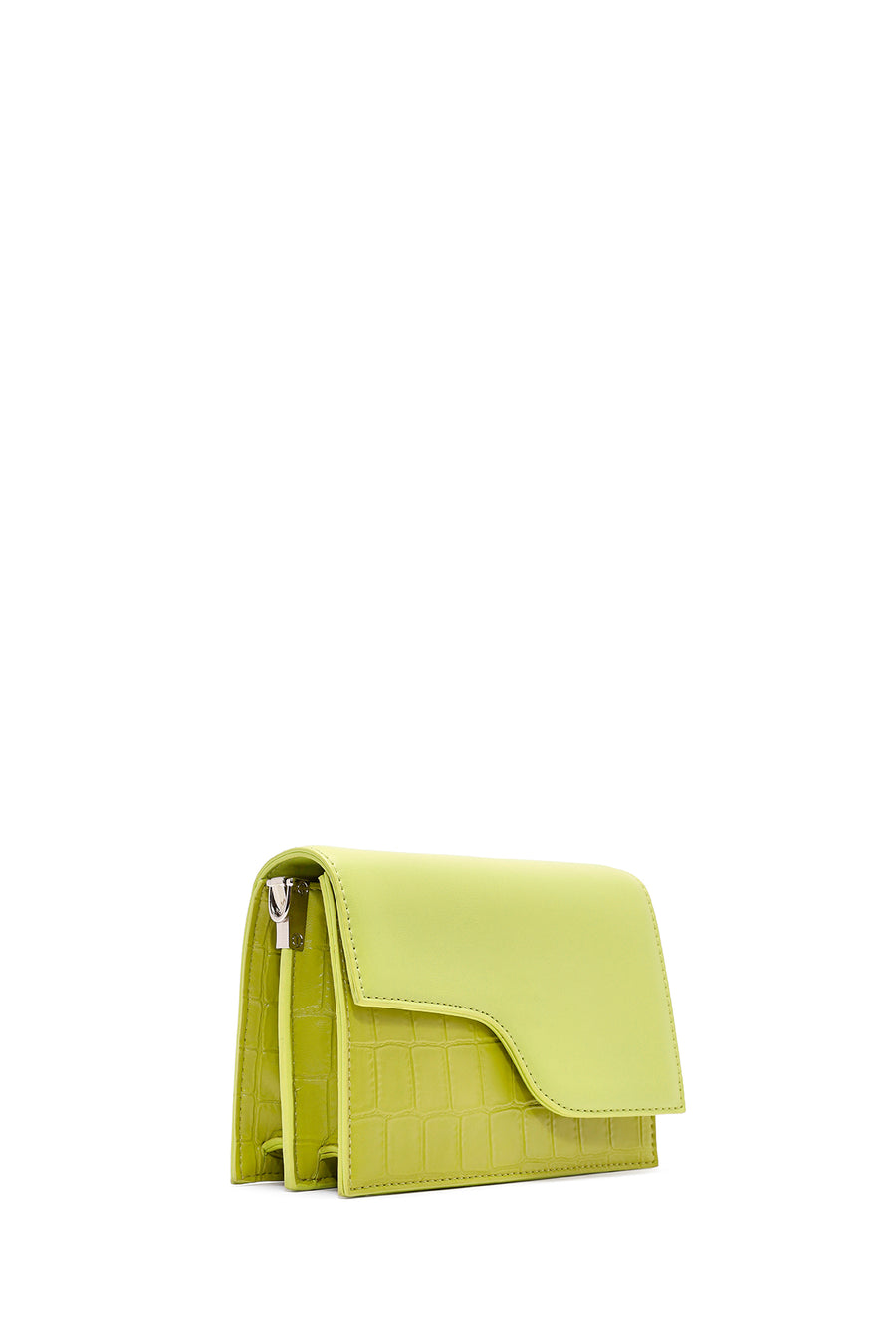 Women's Green Long Strap Chain Detailed Mini Handbag