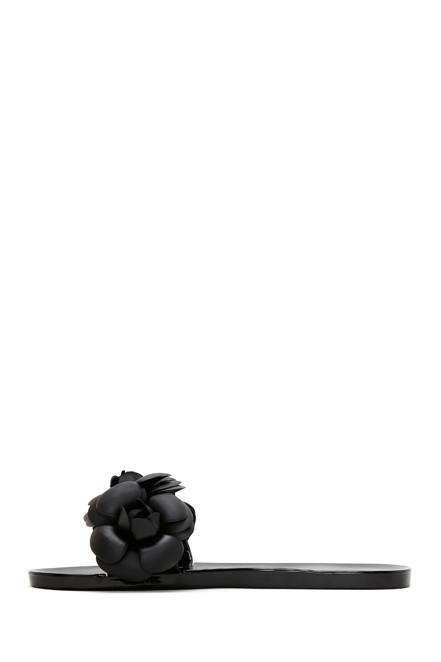 Women's Black Jelly Slippers