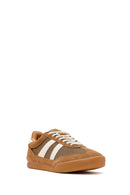 Women's Brown Lace-Up Leather Sneakers | Derimod