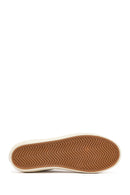 Women's White Lace-Up Leather Sneaker | Derimod