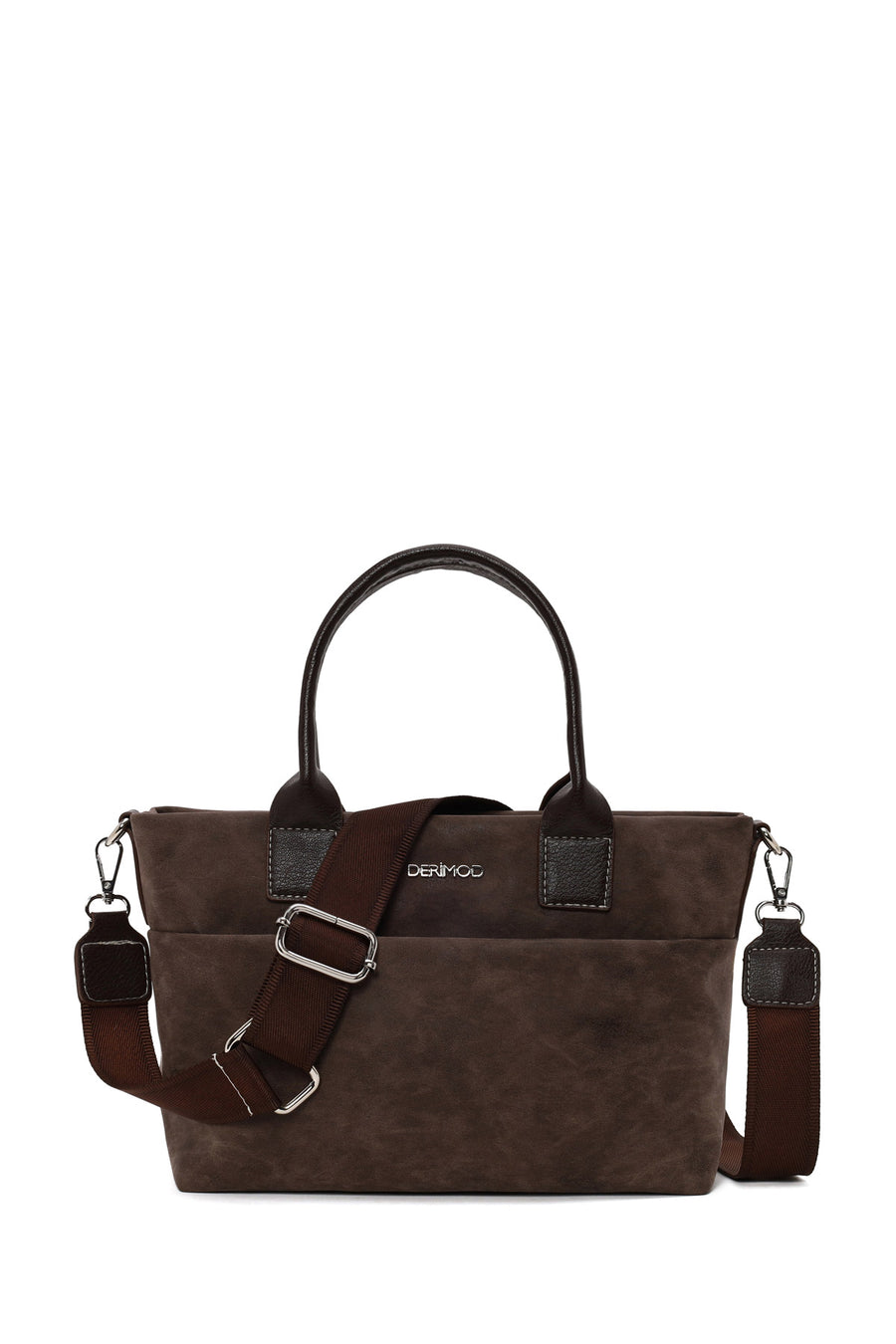 Woman Brown Long-Strap Nubuck Shoulder Bag 26SBD2106V3 | Derimod