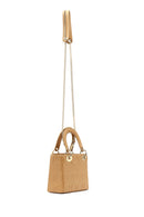 Women's Beige Long Strap Printed Mini Shoulder Bag | Derimod