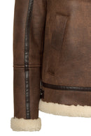 Iceland Woman Brown Fur Collar Teddy Coats | Derimod