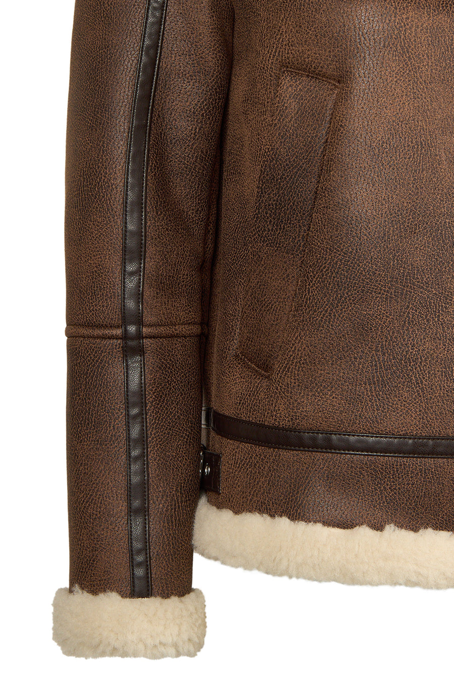 Iceland Woman Brown Fur Collar Teddy Coats