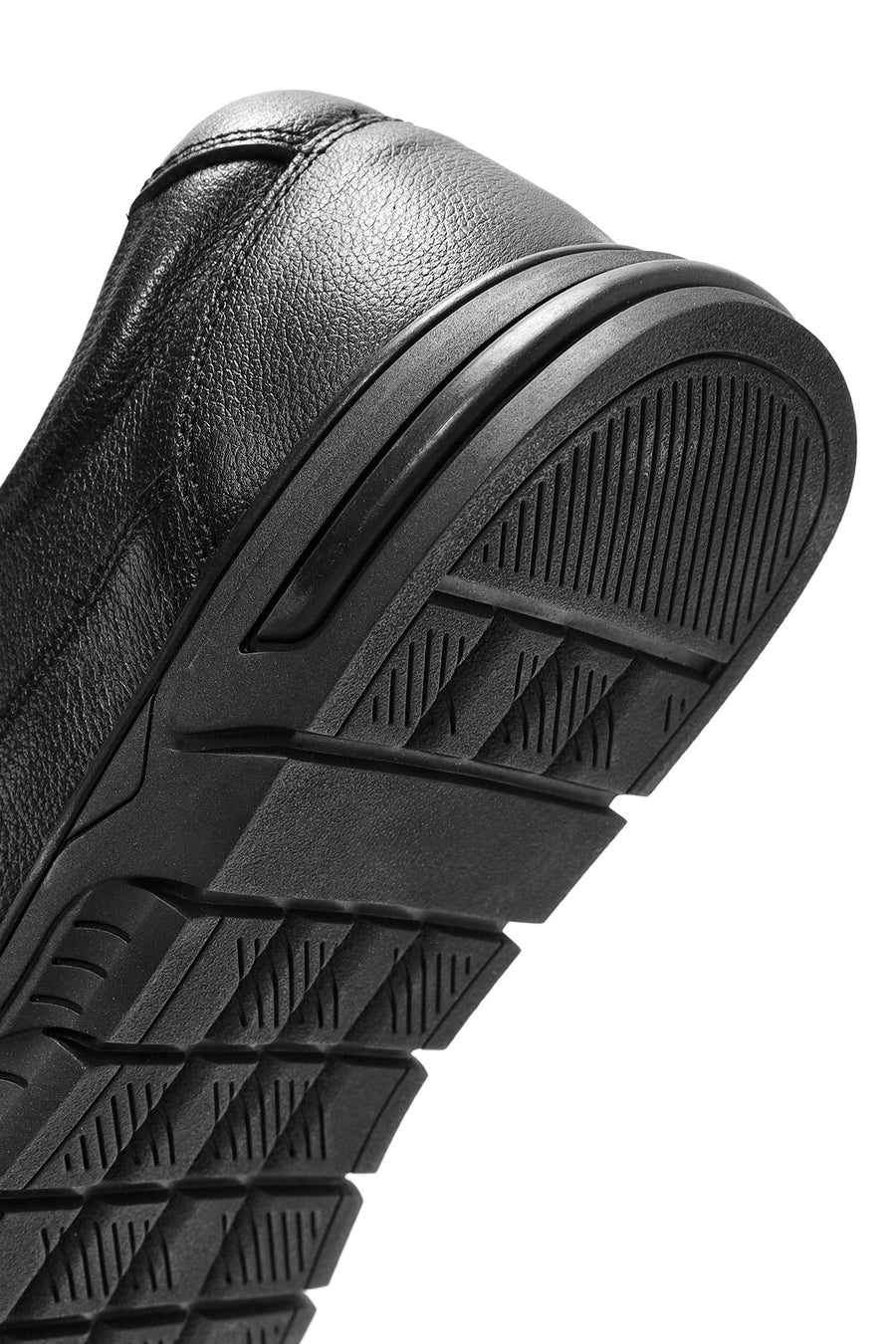 Men's Black Lace-up Leather Casual Shoes