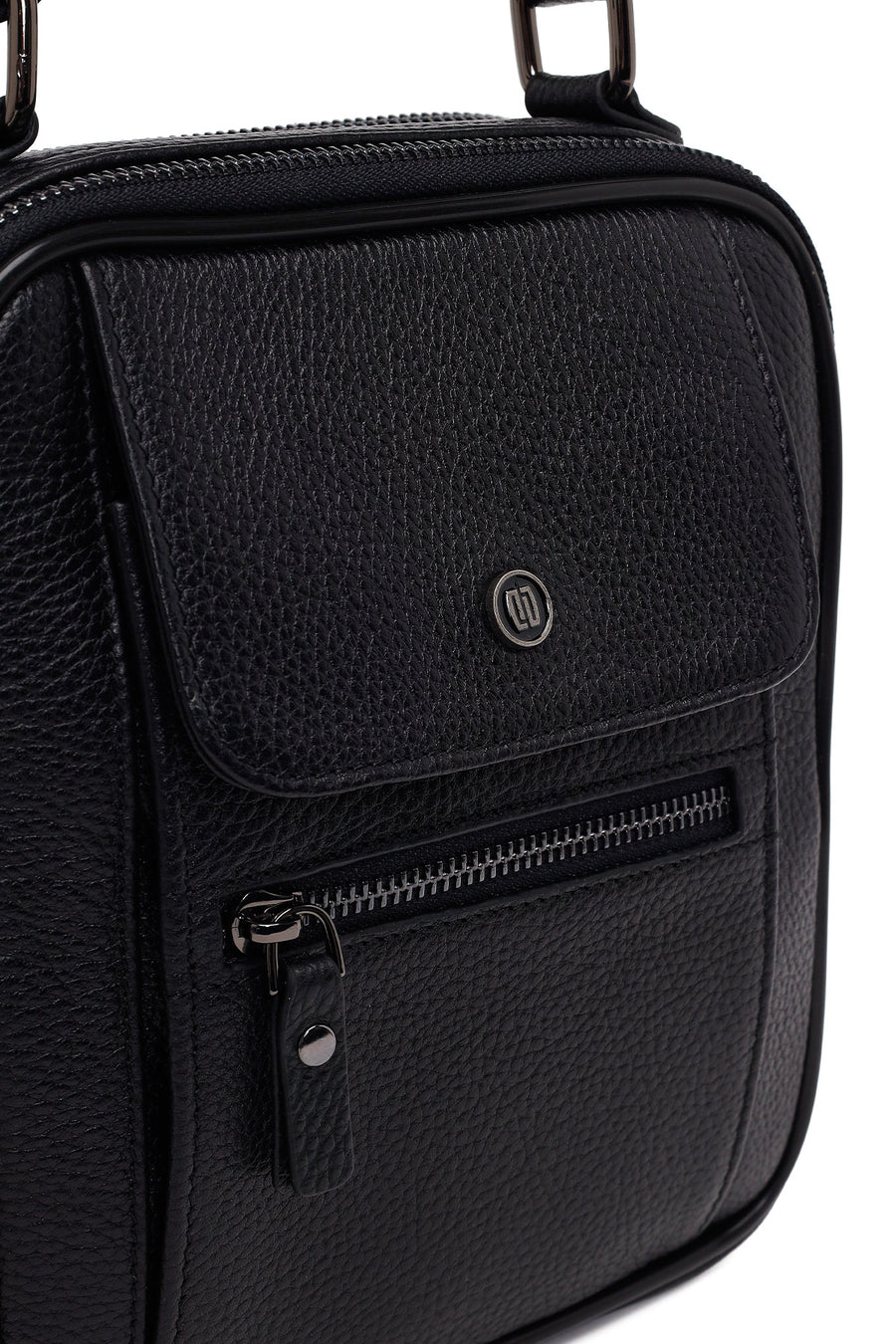 Male Black Leather Handbag