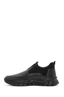Men's Black Leather Comfort Loafer | Derimod