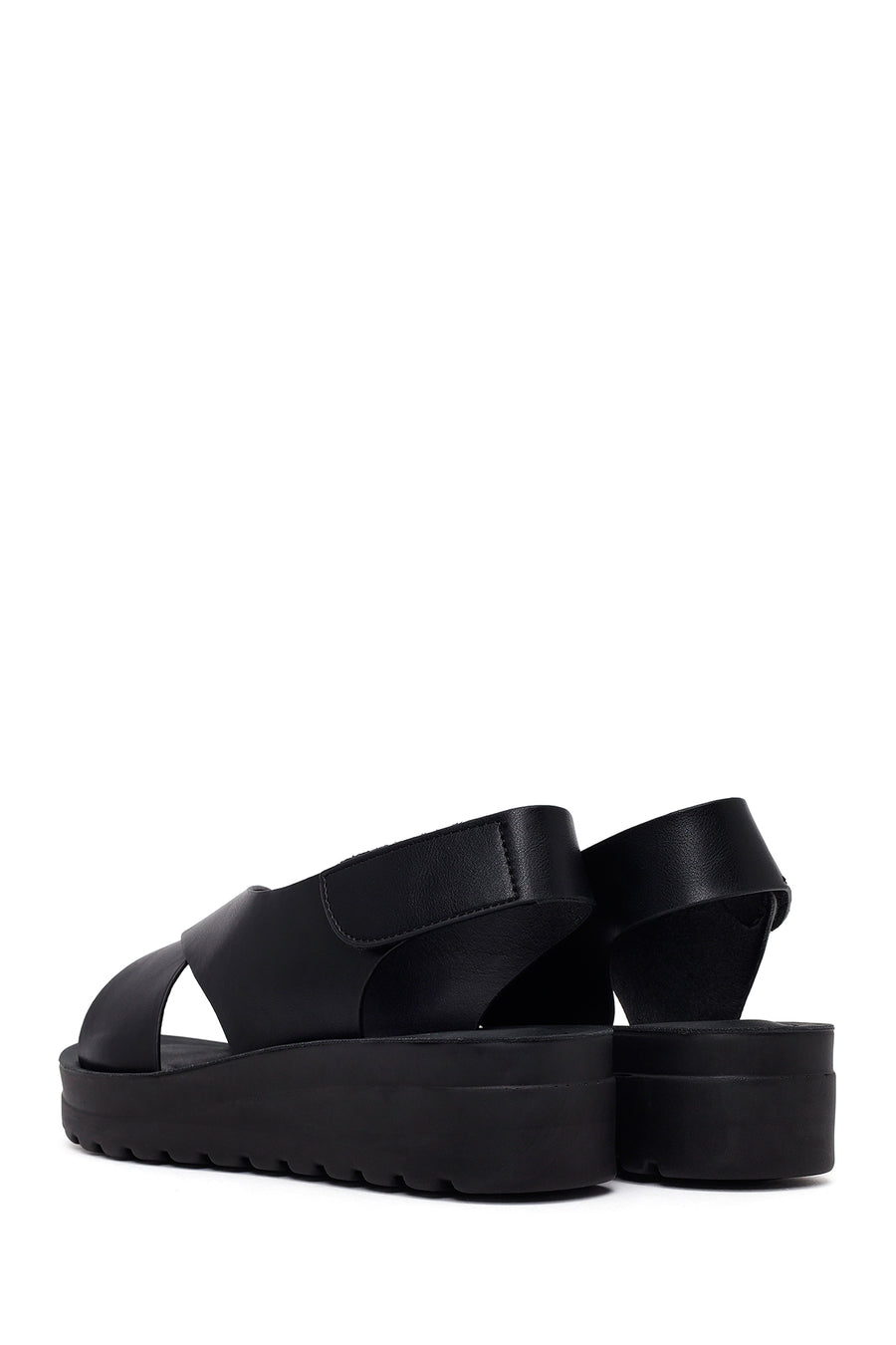 Woman Black Thick-Soled Sandal