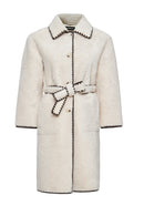 Montblanc Women's White Teddy Coat | Derimod