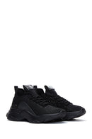 Derimod Zero Women's Black Lace-Up Stone Detailed Sneakers | Derimod