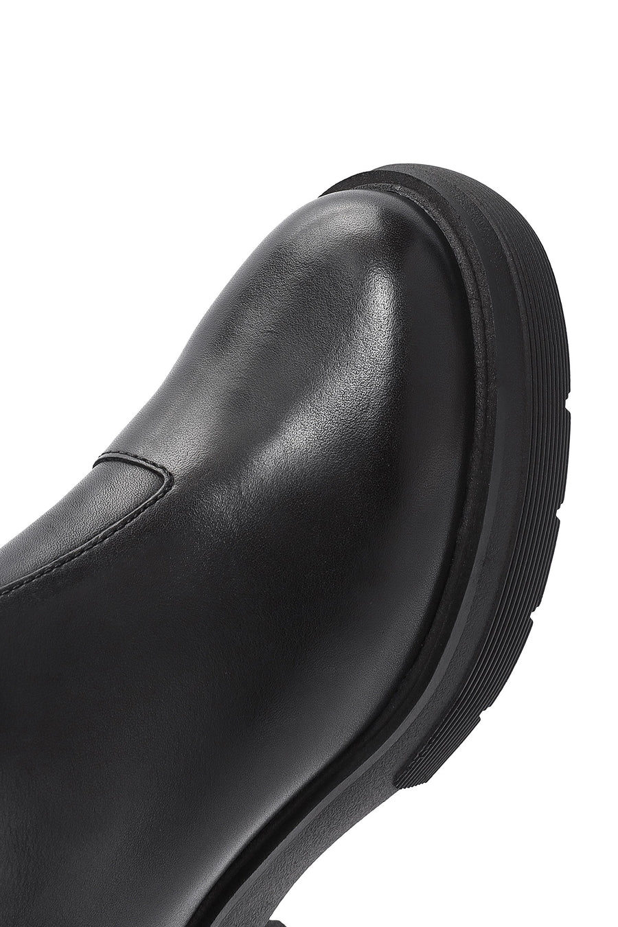 Geox Women's Black Spherica Thick Heel Zippered Leather Boots
