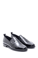 Women's Leather Patent Leather Loafer | Derimod