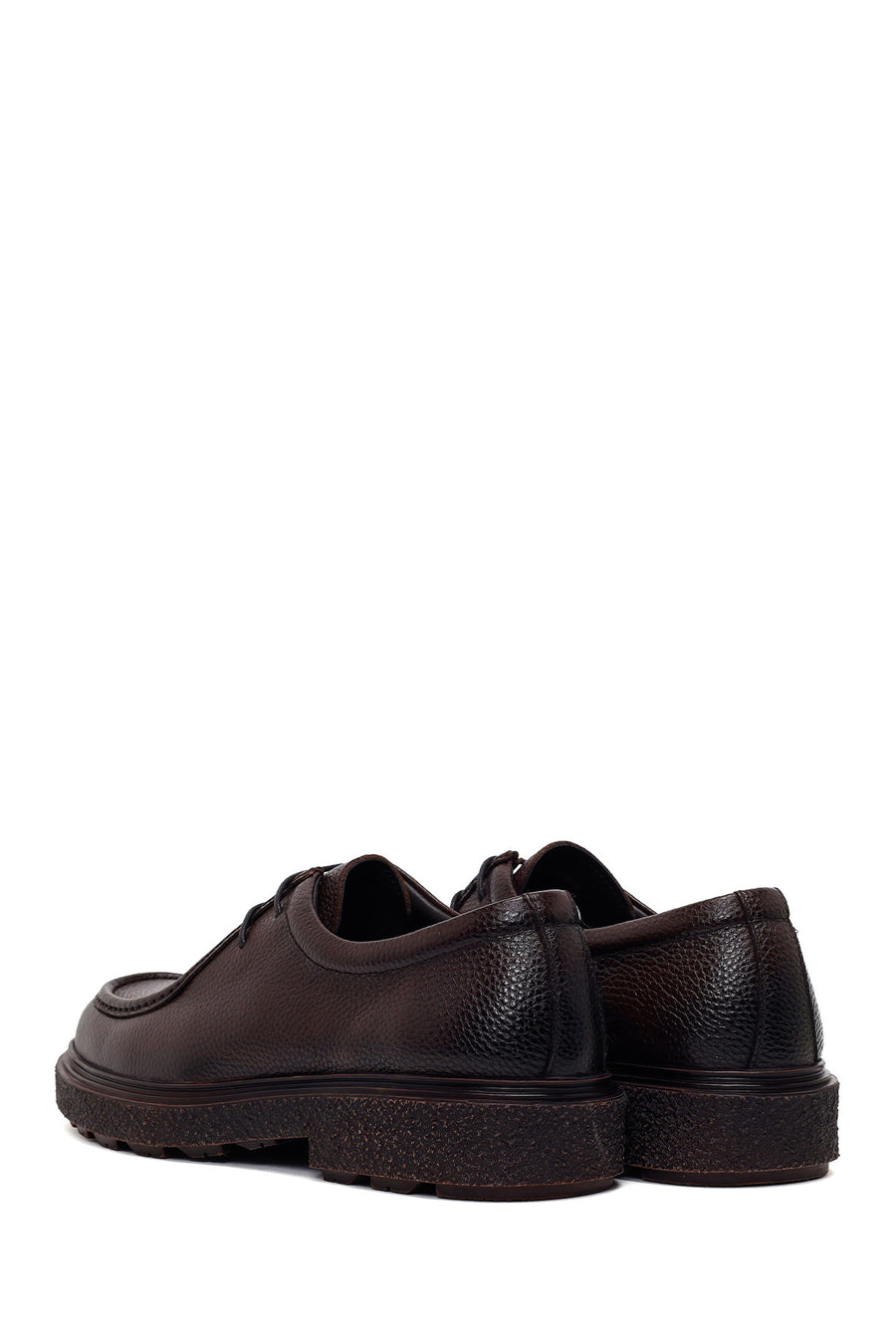 Male Brown Lace-up Leather Casual Shoes