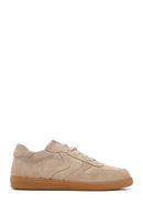 Kadın Camel Bağcıklı Süet Deri Sneaker | Derimod