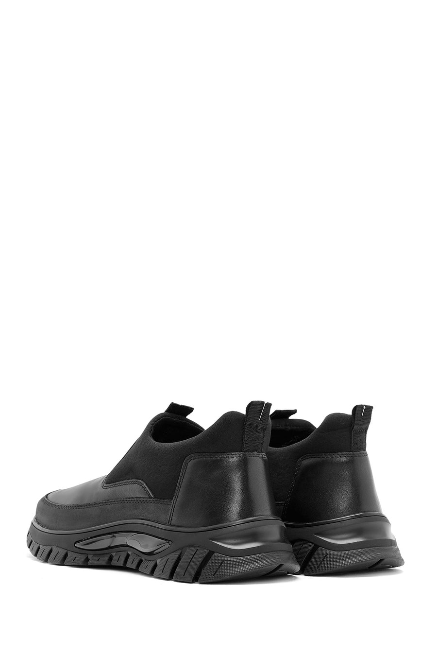 Men's Black Leather Comfort Loafer