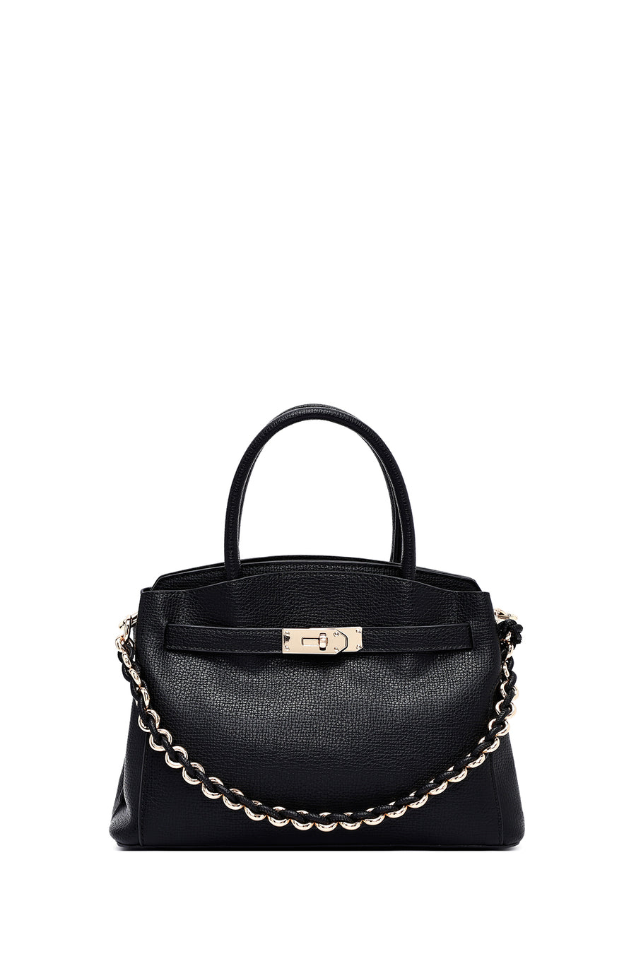 Women's Black Long Strap Mini Handbag