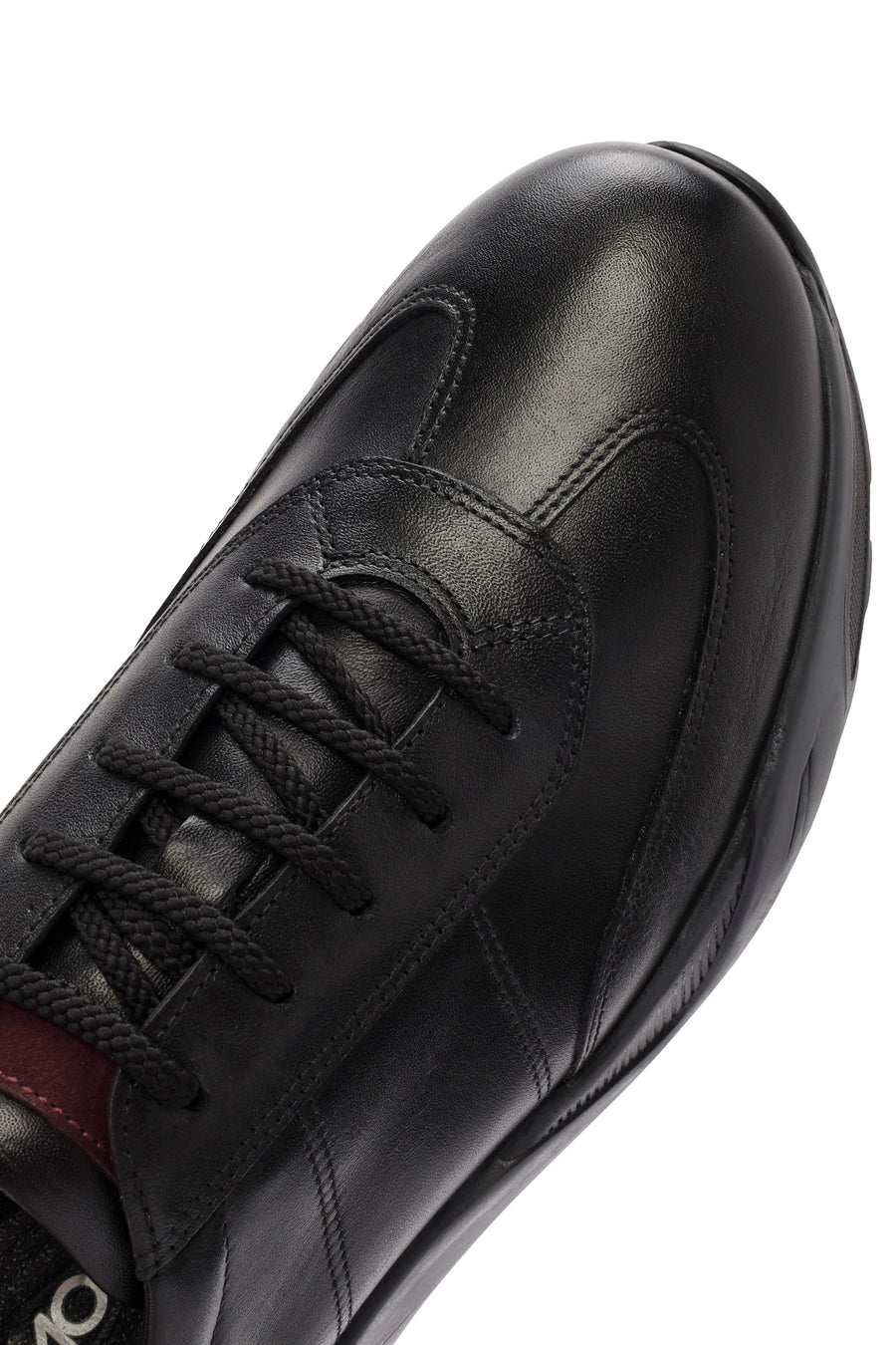 Men's Black Lace-up Leather Casual Shoes
