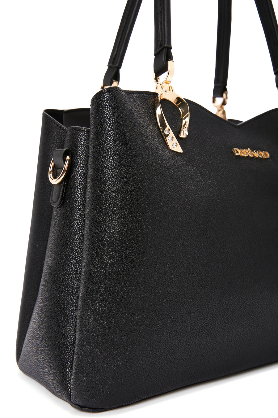 Women's Black Long Strap Shoulder Bag