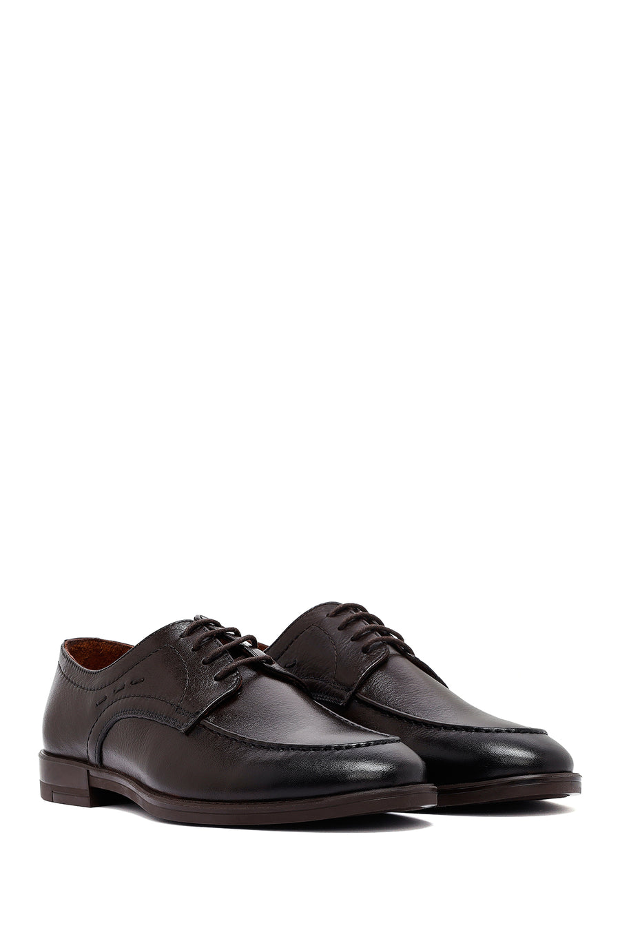 Men's Brown Laced Leather Classic Shoes