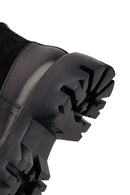 Men's Black Thick Soled Leather Boots | Derimod
