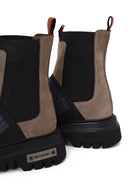 Harley Davidson Woman Mink Nefud Thick-Soled Leather Chelsea Boots | Derimod