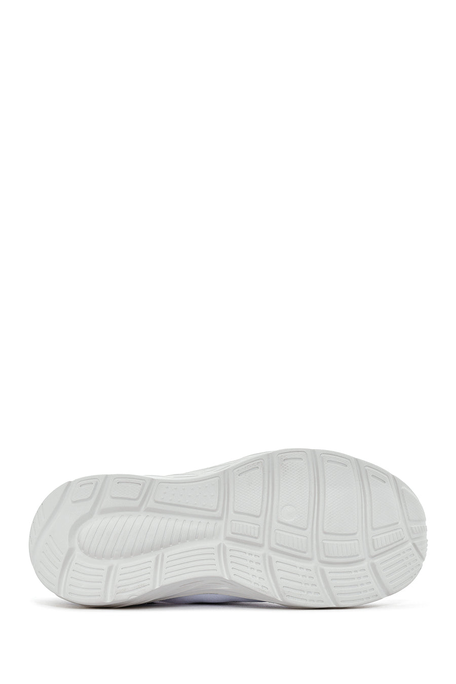 Kadın Beyaz Bağcıklı Kalın Tabanlı Sneaker
