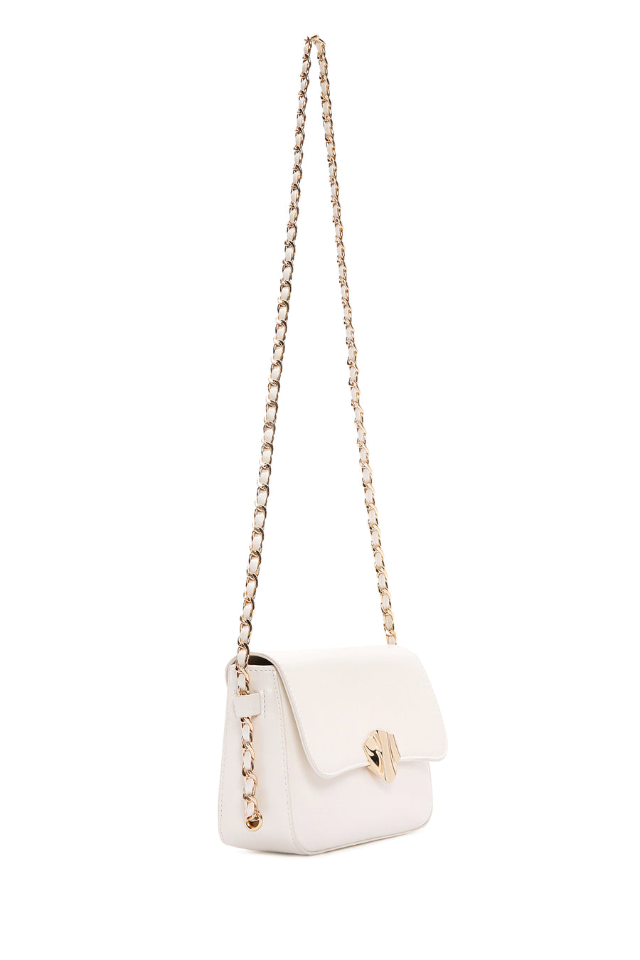 Women's White Long Strap Crossbody Bag