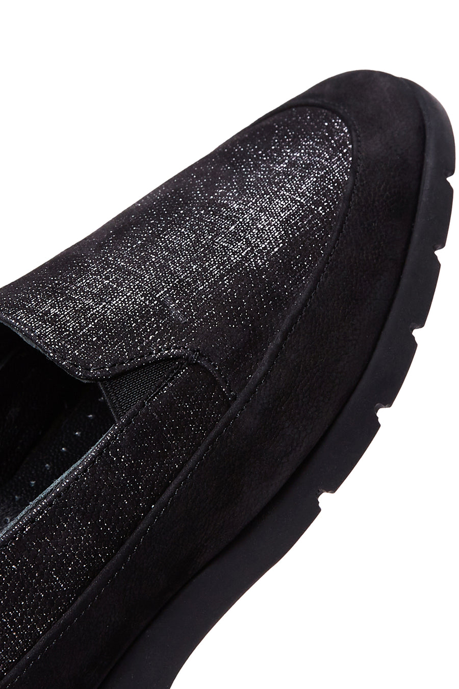 Kadın Siyah Deri Comfort Loafer