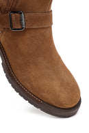 Woman Mink Suede Leather Chelsea Boots | Derimod
