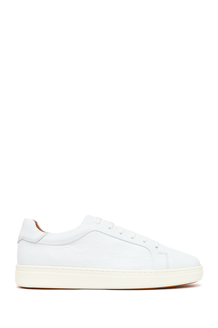 Erkek Beyaz Bağcıklı Deri Sneaker 26SFD6205FT | Derimod