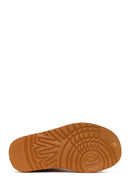 Women's Tan Fur-Lined Teddy Boots | Derimod