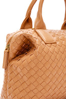 Women's Camel Long Strap Knitted Shoulder Bag | Derimod