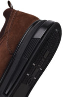 Male Brown Lace-Up Nubuck Leather Sneaker | Derimod