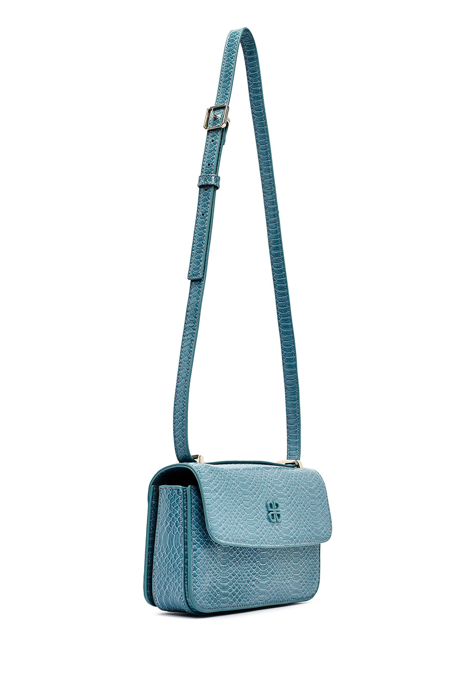 Women's Blue Printed Long Strap Crossbody Bag