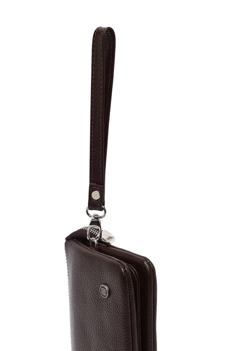 Men's Brown Leather Handbag