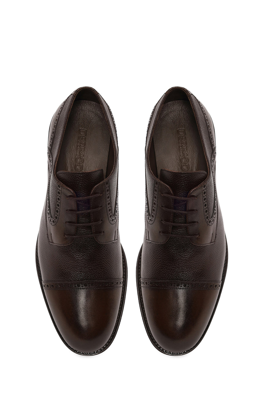 Male Brown Lace-up Leather Casual Shoes