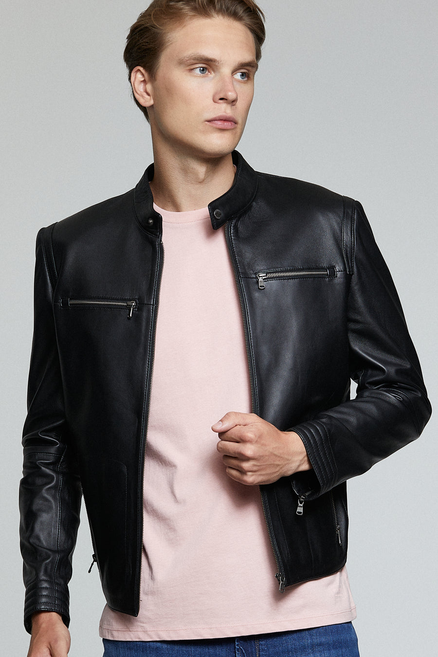 Sandro Men's Leather Jacket