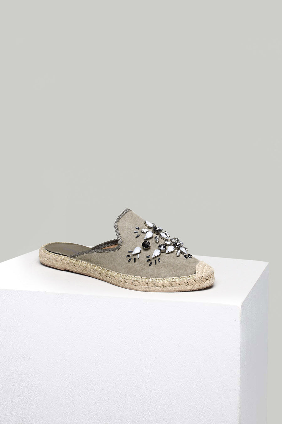 Kadın Boncuklu Espadril Terlik 18SFD206710 | Derimod