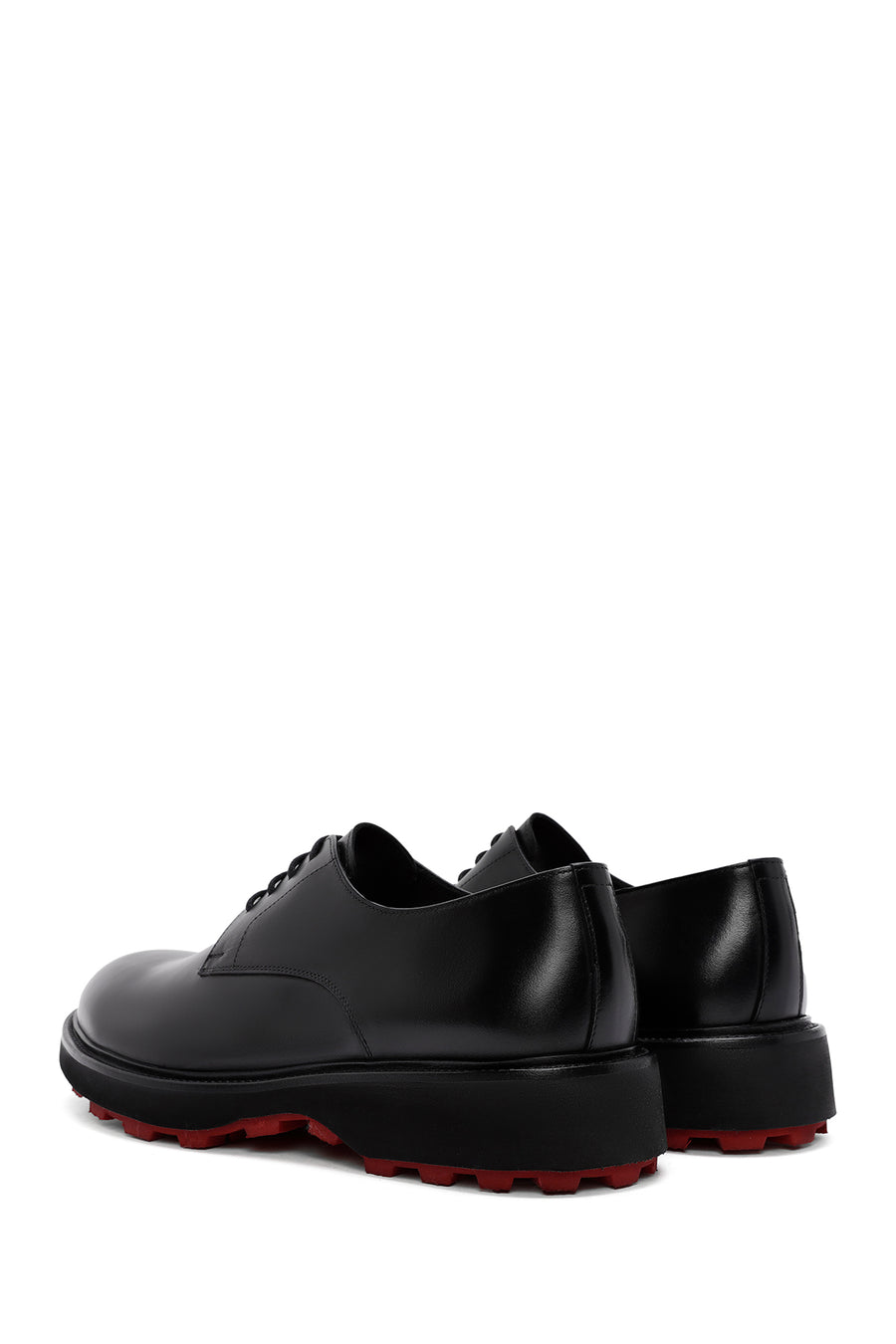 Men's Black Lace-up Leather Casual Shoes