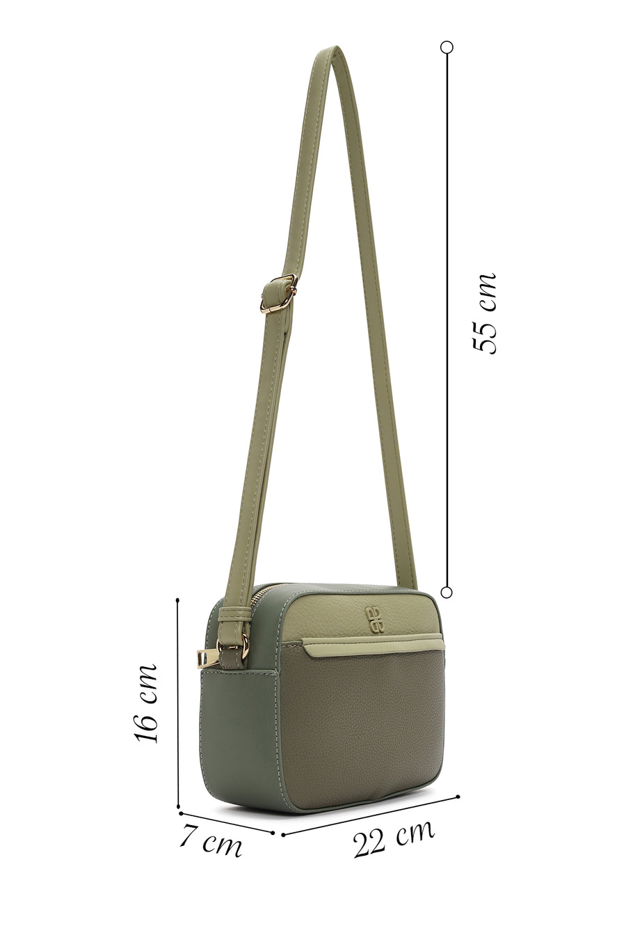 Women's Green Long Strap Crossbody Bag