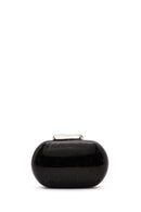 Women's Gray Long Chain Strap Mini Box Clutch Bag | Derimod