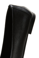 Women's Black Leather Ballerina Ballet Shoes | Derimod