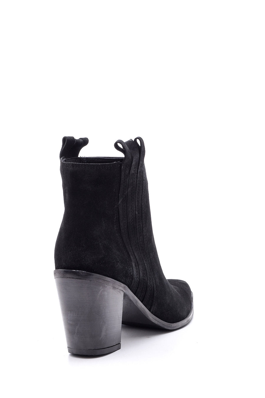 Women's Heeled Suede Leather Boots